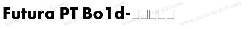 Futura PT Bo1d字体转换
